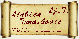 Ljubica Tanasković vizit kartica